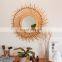 Best Seller Rattan Mirror Natural Vintage Rustic Wall Mirrors for Hallway Bathroom Living Room made in Vietnam