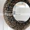 Hot Selling Black Natural Water Hyacinth Mirror Round Vintage Decoration High Quality Cheap WHolesale made in Vietnam