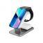 Customized Multifunction 3 In 1 Magnetic  Wireless Charger For Iwatch For Earphone Multiple Devices