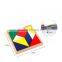 Wholesale Educational Kids Wooden Colored Tangram Jigsaw puzzle toys