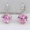 fashion earring Real Platinum Plated Luxury Hoop Earring Zircon Fashion earrings