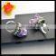 LFD-0012R ~ Wholesale Fashion Nature Amethyst Quartz Rings, Crystal Rhinestone Paved Amethyst Druzy Ring Jewelry
