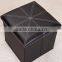 High Quality rectangle Chair Leather Storage Box manufacturer