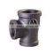 Hot dipped galvanised malleable cast iron pipe fitting tee