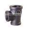 galvanized black female threaded 130 tee banded beaded malleable cast iron pipe fittings manufacture