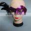 Craft Supplies Cock Feather Miniture Venetian Mask