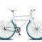 700C lightweight blue color fixed gear bike /utility road bike for adult bike and student bike