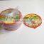 Aluminum paper lid for instant noodle bowl