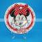 Elegant food safety full decal ceramic round fruit plate for kids