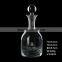 Sodalime high quality frosted decal Handmade chateau wine decanter with stopper