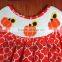 Lovely sunflower and pumpkin hand smocked bishop dress