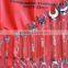 Mirror polished combination wrench set with red handle