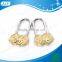 AJF 50MM Fashionable Newest Heart Love Padlock for Wedding or Valentine's Day gift