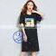 Custom Wholesale 100 Cotton Summer Casual Full Printed Lady Dress