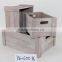 Custom solid wood box as storage basket or planter