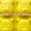 AI-I044 4 Cavities Bear Shaped Silicone Baby Cake Mold