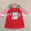 2015 children Chrismas girl long sleeve clothing sets, thick dress with t-shirt for winter