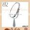 360 degree double sided round shape 5x magnifying cosmetic mirror