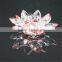 Handmade beautiful crystal lotus flower candle holder wedding favors