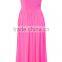 HOT PINK BANDEAU MIDI DRESS