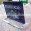 acrylic block sign holder/acrylic table tent holder