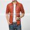 Good fashion style leather jacket for men &prefessional leather jacket factory