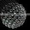 Modern Line Crystal Sphere Globe Chandelier Stair Crystal Chandelier Villa Chandelier