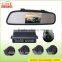 Hot-selling 4.3 inch car rear view mirror reversing backup camera parking sensors with distacne sensor                        
                                                Quality Choice