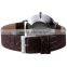 SKONE 9307 mens simple date calendar leather wrist watch