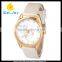 WJ-5453 flower match color face and strap fashion leather beautiful ladies watch
