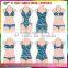 print cartoon with letter stretch fabric for swimwear