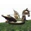 high quality luxurious giant inflatable gold dragon pool float