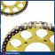 Standard Motorcycle Chain, Durable motorcycle Roller Chain with Colorful Roller chain