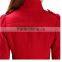 sexual turn-down collar unique design plain ladies coat