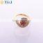 >>>2016 YIWU T&J Women Fashion European Style Rings Gold Plated Eyes Rhinestone Crystal Fox Tail Flower Finger Rings for Lady/