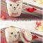 creative starbuck lovely cartoon pig and smile face china bone ceramic lovers coffee mug with hat lid handle