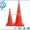 LED collapsible Fluorescent orange safety traffic cone