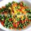 canned mixed vegetables, green pea and carrot, canned vegetable