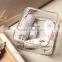 pvc cosmetic bag clear zipper promotional pvc toiletry folding travel Makeup cosmetic bag with zipper closure