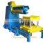 Automatic spiral wire coiling machine with uncoiler
