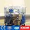 Custom-Tailor Foldable Folding Steel Container Wire Rolling Storage Cage With Wheels