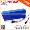 Custom Electric Bicycle Battery 72V 10Ah 20Ah 29Ah 30Ah 40Ah with DC Battery Charger