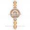 High quality alloy and acrylic band shiny diamond fashion bracelet ladies watch