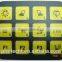 membrane switch with PCB and silicon diffuser