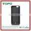 3500mAh Black Backup Battery case For iPhone 6 6S Rechargeable Li-polymer Plastic Power Case