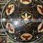Black Rectangle Marble Inlay Table Top, Pietra Dura Table Tops