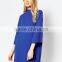 royalblue Wide Sleeve Sweater Dress loose sweater dress