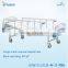 One function manual adjustable simple flat hospital beds