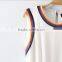 White Snoopy Print Pleated Belt Sleeveless Chiffon Dress