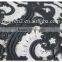 Hot selling polyester black/white water soluble lace fabric african wholesale